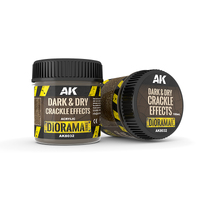 AK Interactive Dioramas: Dark & Dry Crackle Effects - 100ml (Acrylic) [AK8032]