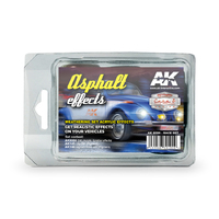 AK Interactive Weathering: Asphalt Effects (Race) Enamel Paint Set [AK8090]