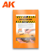 AK Interactive Carving Foam 8 mm A5 Size (228 X 152 mm) [AK8093]