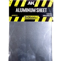 AK Interactive Aluminium Sheet 200µm 200X250mm