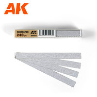 AK Interactive Dry Sandpaper 240 grit x 50 units [AK9022]