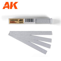 AK Interactive Dry Sandpaper 800 grit x 50 units [AK9025]
