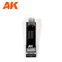 AK Interactive Silicone Brushes Medium Hard Tip Small Size