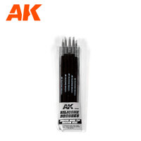AK Interactive Silicone Brushes Medium Hard Tip Medium Size