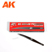 AK Interactive Hg Angled Tweezers 01 (Thin Tipped) [AK9161]
