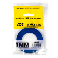 AK Interactive Blue masking Tape for curves 1mm  [AK9181]