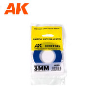 AK Interactive Blue masking Tape for curves 3 mm  [AK9183]