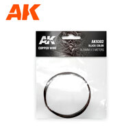 AK Interactive Copper Wire 0.25mm X 5 Meters Black Color [AK9302]