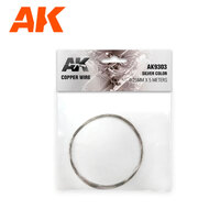 AK Interactive Copper Wire 0.25mm X 5 Meters Silver Color [AK9303]