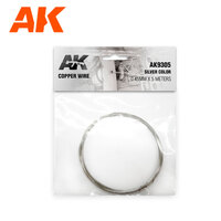 AK Interactive Copper Wire 0.45mm X 5 Meters Silver Color [AK9305]