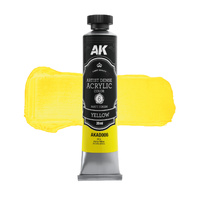 AK Interactive Artist Dense Acrylic Yellow 20ml