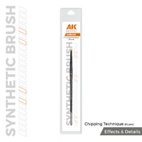 AK Interactive Synthetic Brush - Chipping Technique (Round)