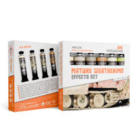 AK Interactive Acrylic Weathering Gouache: Nature Weathering Effects Set