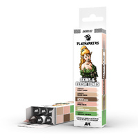 AK Interactive Playmarkers Set - Skin & Flesh Tones (6 Colours)