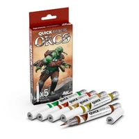 AK Interactive Quick Marker Set: Orcs  - 5 Colour Set