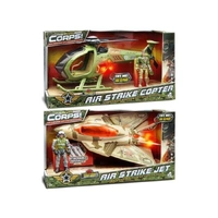 The Corps! Air Strike Jet/ Copter with Lights and Sounds (Assorted)