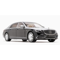 Almost Real 1/18 Mercedes-Maybach-S-Class 2019 - Obsidian Black/Iridium Silver Diecast Car