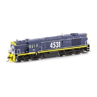 Auscision Models HO 4531 Freight Rail Dark Blue with twin marker lights & no buffers Locomotive