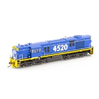 Auscision Models HO 4520 Freight Rail Light Blue with Twin Marker Lights and No Buffers DCC Sound Equipped Locomotive
