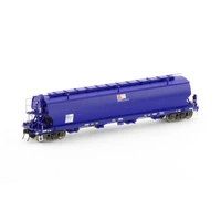 Auscision HO WGBY Grain Hopper AWB Blue 4 Wagon Pack