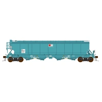 Auscision HO WGBY Grain Hopper AWB Light Blue 4 Carriage Pack  