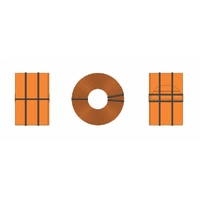 Auscision Models HO Coil Steel Loads Rusty Steel with Black Straps 5x Coils