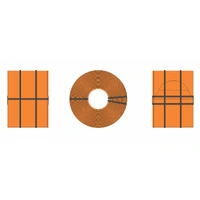 Auscision Models HO Coil Steel Loads Rusty Steel with Black Straps 5x Coils