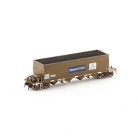 Ausision HO NHHF Coal Hopper without End Canopy, Pacific National Wagon Grime with Patch Job - 4 Car Pack