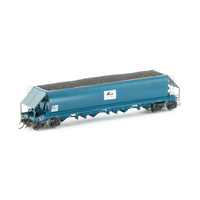 Auscision Models HO NHGF Coal Hopper, PTC Blue with Black/Blue L7 & DCA Bogies - 4 Car Pack