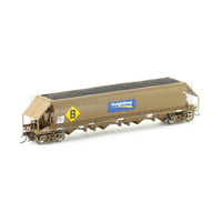 Auscision Models HO NHGF Coal Hopper, FreightCorp Wagon Grime with FC Logos & Large 'B' - 4 Car Pack