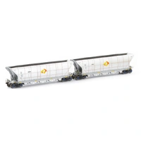 Auscision Models HO QHCH Coal Hopper Aurizon Silver/Grey 4 Wagon Pack