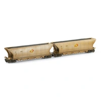 Auscision Models HO QHCH Coal Hopper Aurizon Silver/Grey Weathered 4 Wagon Pack