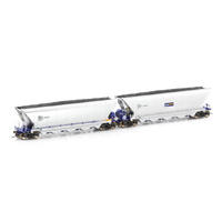 Ausicision HO NHIH Coal Hopper, Pacific National Blue/Silver - 4 Car Pack 