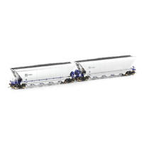 Ausicision HO PHYH Coal Hopper, Xstrata Rail Blue/Silver - 4 Car Pack 