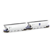Ausicision HO PHEH Coal Hopper, Xstrata Rail Blue/Silver - 4 Car Pack  