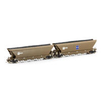 Ausicision HO PHYH Coal Hopper, Glencore Wagon Grime - 4 Car Pack   