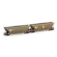 Ausicision HO PHYH Coal Hopper, GWA Wagon Grime - 4 Car Pack   