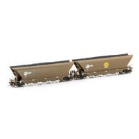 Ausicision HO PHEH Coal Hopper, GWA Wagon Grime - 4 Car Pack 