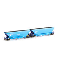 Ausicision HO NHHH Coal Hopper, Pacific National Light Blue & Blue/Silver- 4 Car Pack   