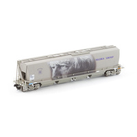 Auscision HO MGFH Flour Hopper, Manildra Group Wagon Grime (Ronald Nicka) - Single Car