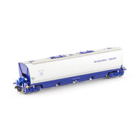 Auscision HO MGFH Flour Hopper, Manildra Group Blue/Silver - 4 Car Pack