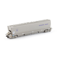 Auscision HO MGFH Flour Hopper, Manildra Group Wagon Grime - 4 Car Pack