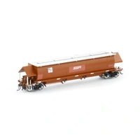 Auscision Models HO BGKF Grain Hopper, Faded SRA Red with SSR Logos, Grain Lids & Black XCS Bogies - 4 Wagon Pack