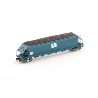 Auscision Models N Scale CHS Coal Hopper PTC, Blue with L7 Single Wagon
