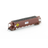 Auscision Models N Scale NHVF Coal Hopper Freight Rail, SRA Red with FR & B Logos Single Wagon