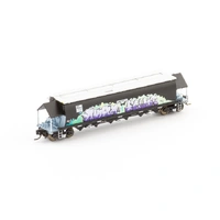 Auscision Models N Scale BGVF Grain Hopper SSR, Black with SSR Logo & Graffiti Single Wagon