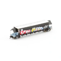 Auscision Models N Scale BGVF Grain Hopper SSR, Black with SSR Logo & Graffiti Single Wagon