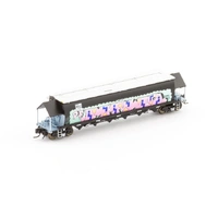 Auscision Models N Scale BGVF Grain Hopper SSR, Black with SSR Logo & Graffiti Single Wagon