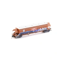 Auscision Models N Scale BGKF Grain Hopper SSR Faded SRA Red with DCA Bogies SSR Logo & Graffiti Single Wagon