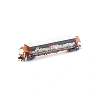 Auscision Models N Scale BGKF Grain Hopper SSR Faded SRA Red with DCA Bogies SSR Logo & Graffiti Single Wagon